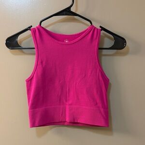 Aura Hot Pink Crop Top